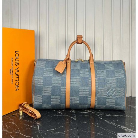 Louis Vuitton Keepal Bandouliere 50 Denim