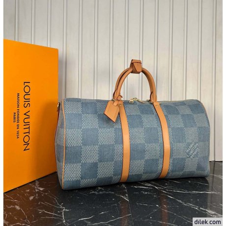 Louis Vuitton Keepal Bandouliere 50 Denim