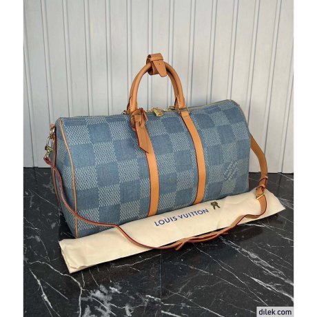 Louis Vuitton Keepal Bandouliere 50 Denim