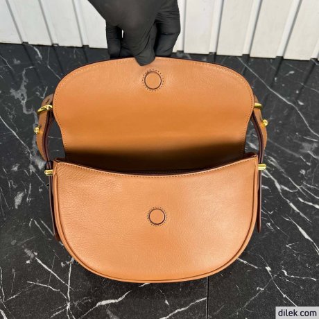 Prada Arque Leather Shoulder Bag With Flap