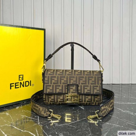 Fendi Baguette FF Jacquard Bag