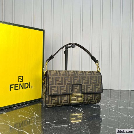 Fendi Baguette FF Jacquard Bag