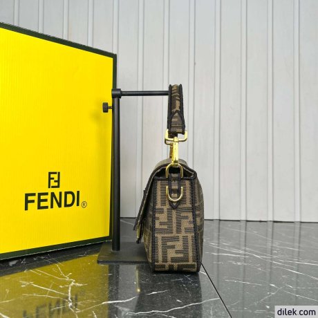 Fendi Baguette FF Jacquard Bag