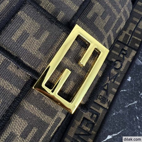 Fendi Baguette FF Jacquard Bag