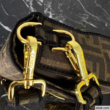 Fendi Baguette FF Jacquard Bag