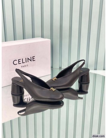 Celine Leather Slingback Pumps