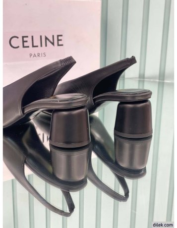 Celine Leather Slingback Pumps