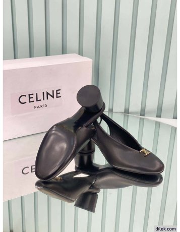 Celine Leather Slingback Pumps
