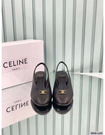 Celine Leather Slingback Pumps