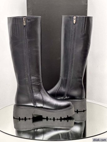 Celine Women Long Leather Boot