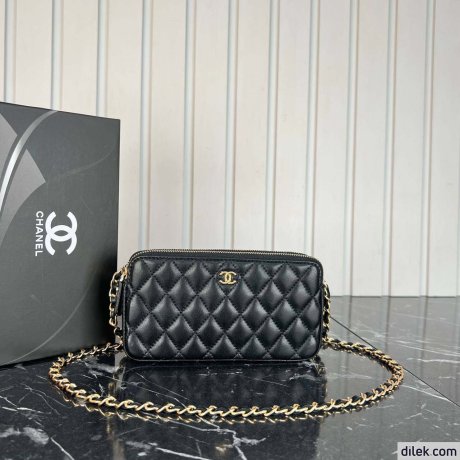 Chanel Double Zippy Wallet