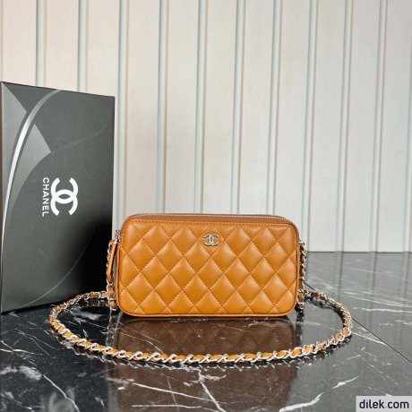 Chanel Double Zippy Wallet