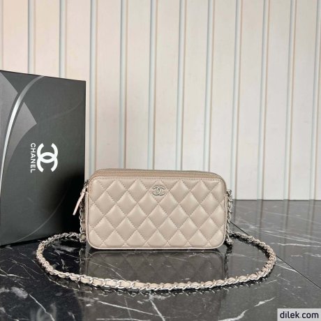 Chanel Double Zippy Wallet