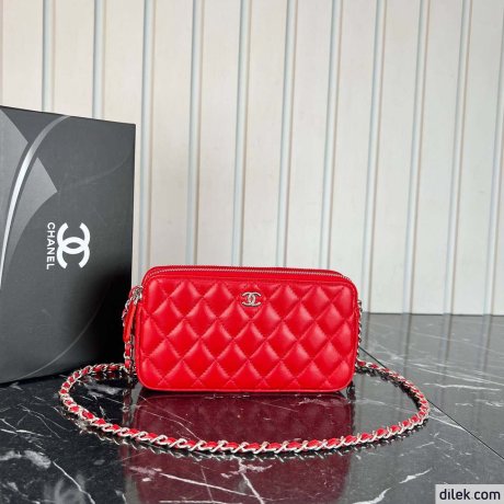 Chanel Double Zippy Wallet