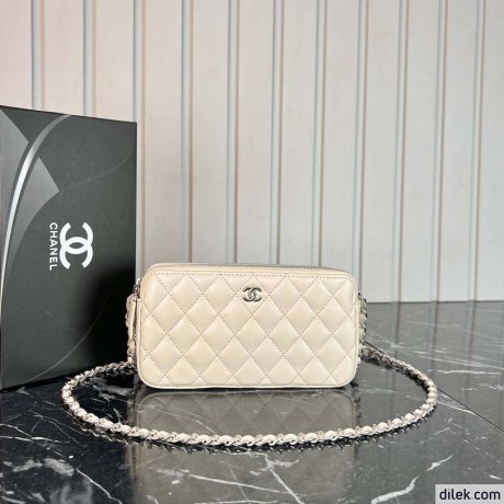Chanel Double Zippy Wallet