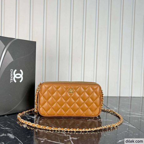 Chanel Double Zippy Wallet