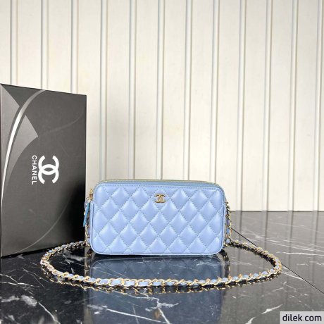 Chanel Double Zippy Wallet