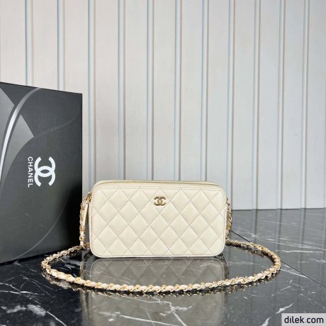 Chanel Double Zippy Wallet