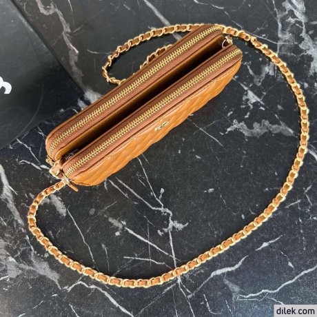 Chanel Double Zippy Wallet