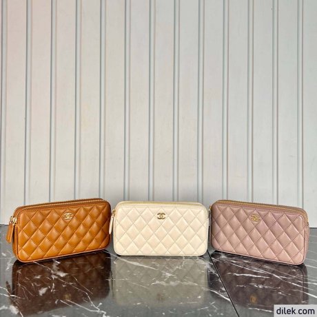 Chanel Double Zippy Wallet