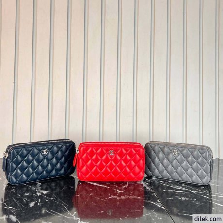 Chanel Double Zippy Wallet