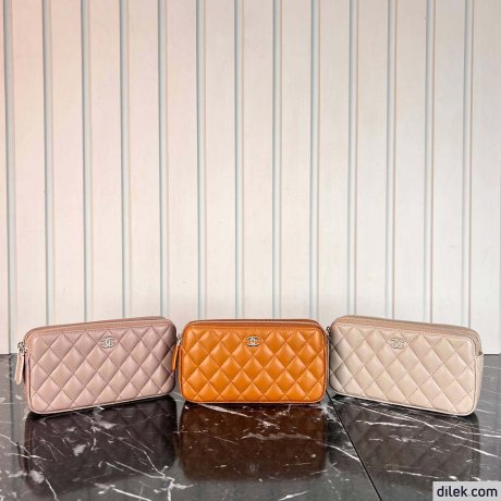 Chanel Double Zippy Wallet