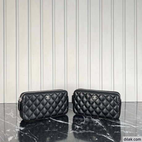 Chanel Double Zippy Wallet