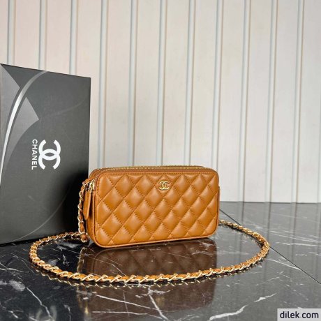 Chanel Double Zippy Wallet