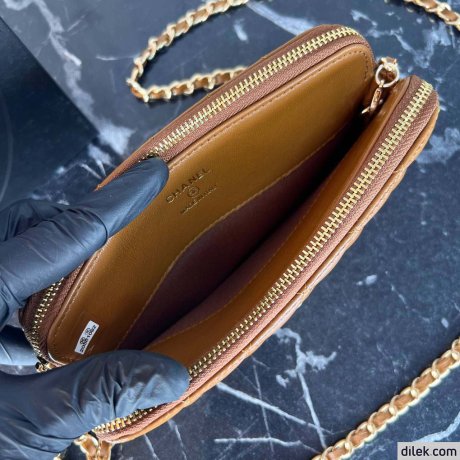 Chanel Double Zippy Wallet