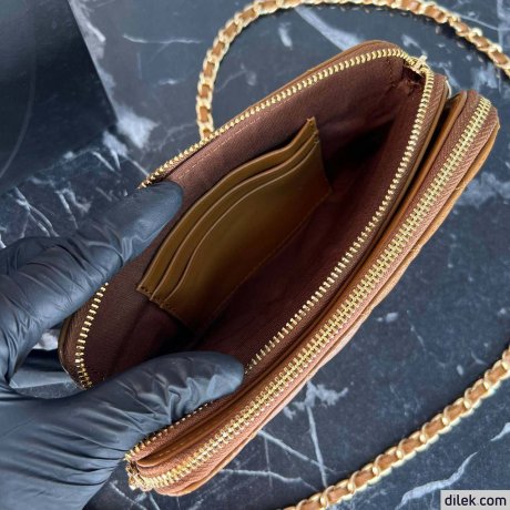 Chanel Double Zippy Wallet