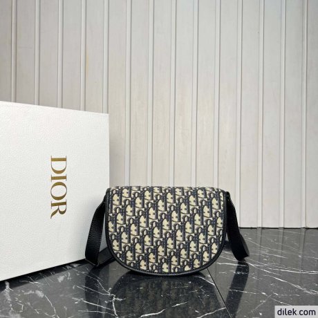 Dior Mini Saddle Messenger Bag with Flap