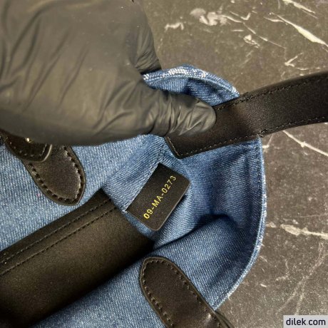 Dior Small Toujours Bag Blue Denim