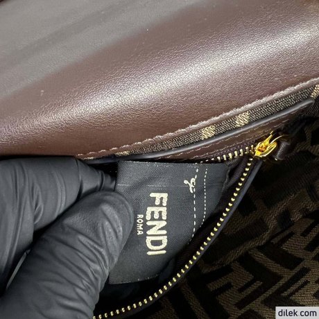Fendi Baguette FF Jacquard Small Bag