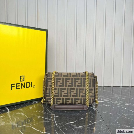 Fendi Baguette FF Jacquard Small Bag