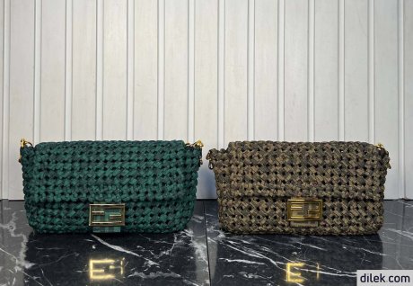 Fendi Baguette Medium Canvas Bag