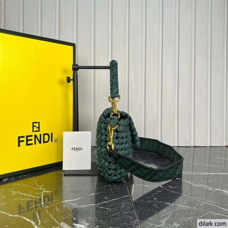Fendi Baguette Medium Canvas Bag