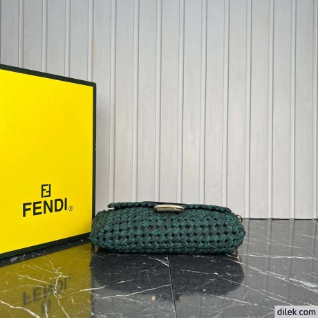 Fendi Baguette Medium Canvas Bag