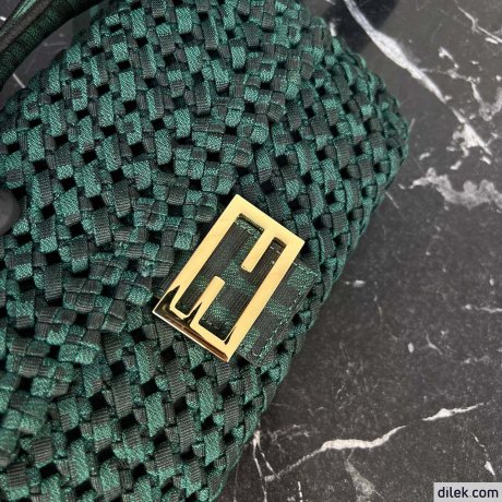 Fendi Baguette Medium Canvas Bag