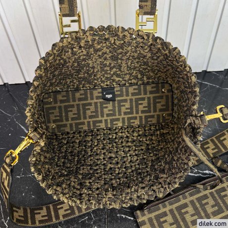 Fendi Peekaboo Medium Canvas Bag