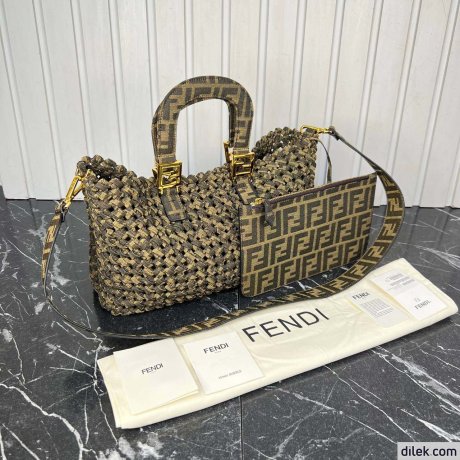 Fendi Peekaboo Medium Canvas Bag