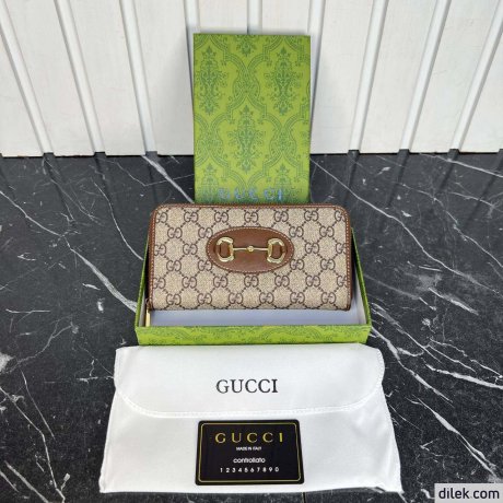 Gucci Horsebit 1955 Zip Around Wallet