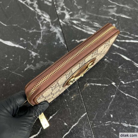 Gucci Horsebit 1955 Zip Around Wallet
