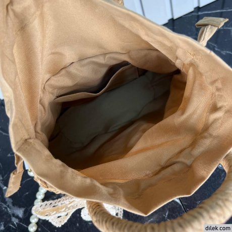 Gucci Natural Raffia Bag