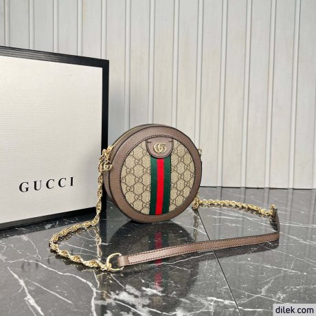 Gucci Ophidia GG Mini Round Shoulder Bag