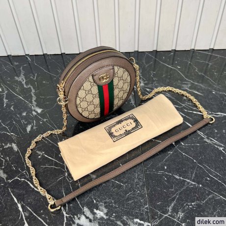 Gucci Ophidia GG Mini Round Shoulder Bag