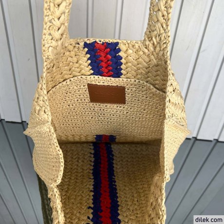 Gucci Raffia Tote Bag