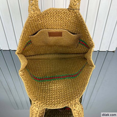 Gucci Raffia Tote Bag