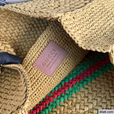 Gucci Raffia Tote Bag
