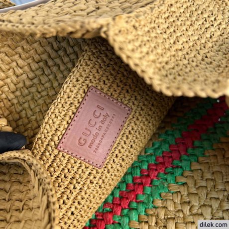 Gucci Raffia Tote Bag