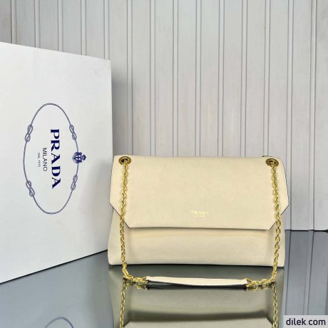 Prada Large Leather Shoulder Bag